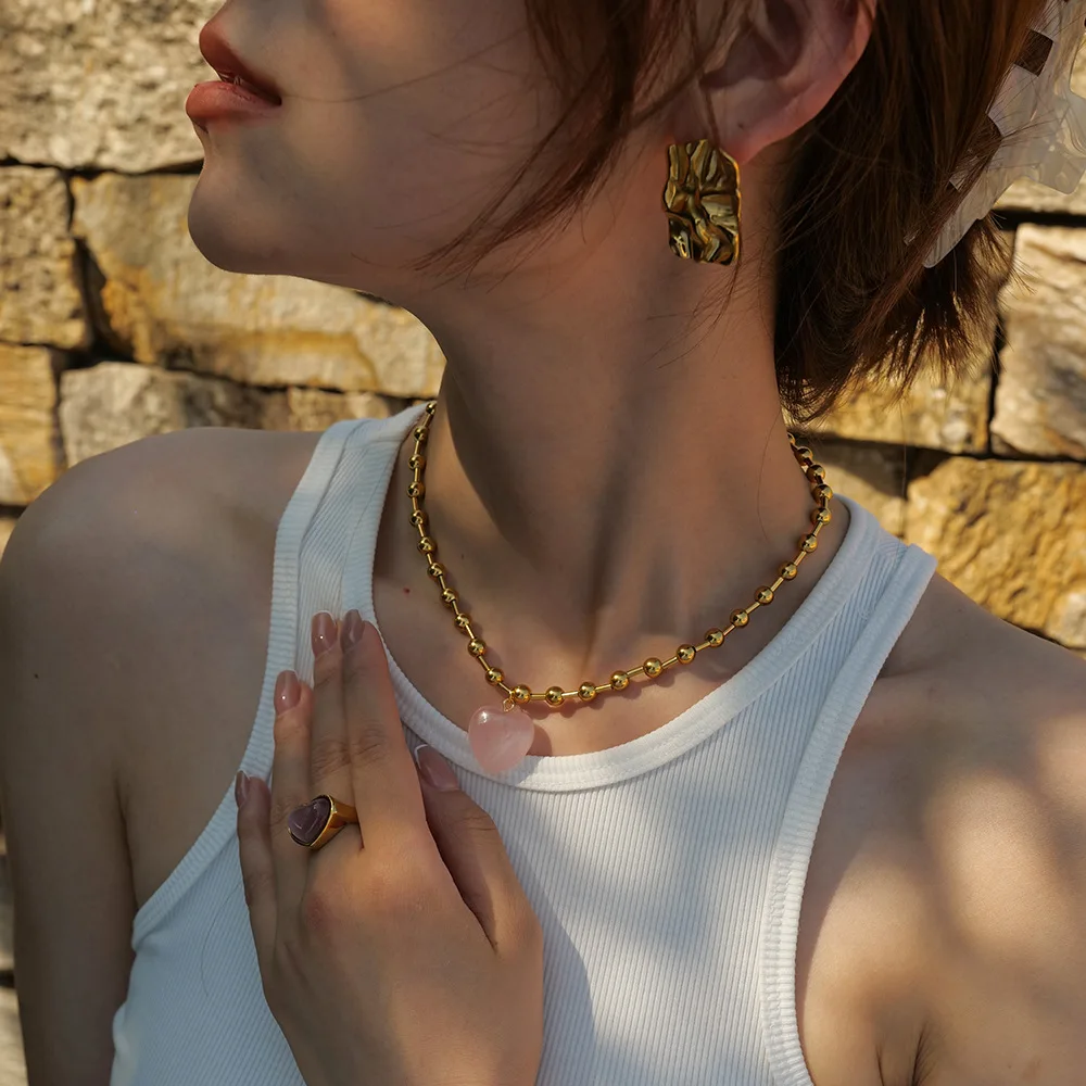 Breloques Cœur Acier Inox Ydable UNICRAFTALE - 18 Pièces Pour Création De Bijoux Pendentifs Coeur Soufflé DIY