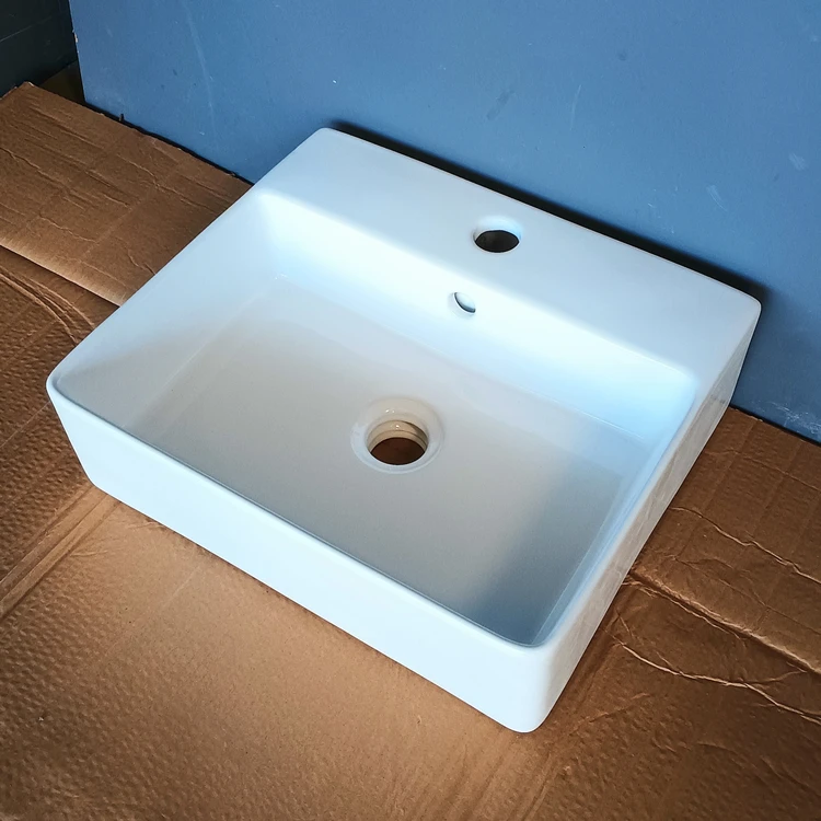 Sanitary Table Top Ceramic White Bathroom Sink Hand Wash Basin Price in China