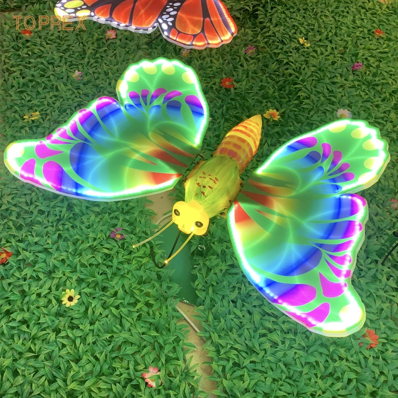 Open and Close the Butterfly Electric Motor the Wings Will Move the Flower  Butterfly Decoration