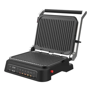 High Quality Stainless Steel Electric Contact Grill Detachable Non-Stick Temperature Control Smokeless Design