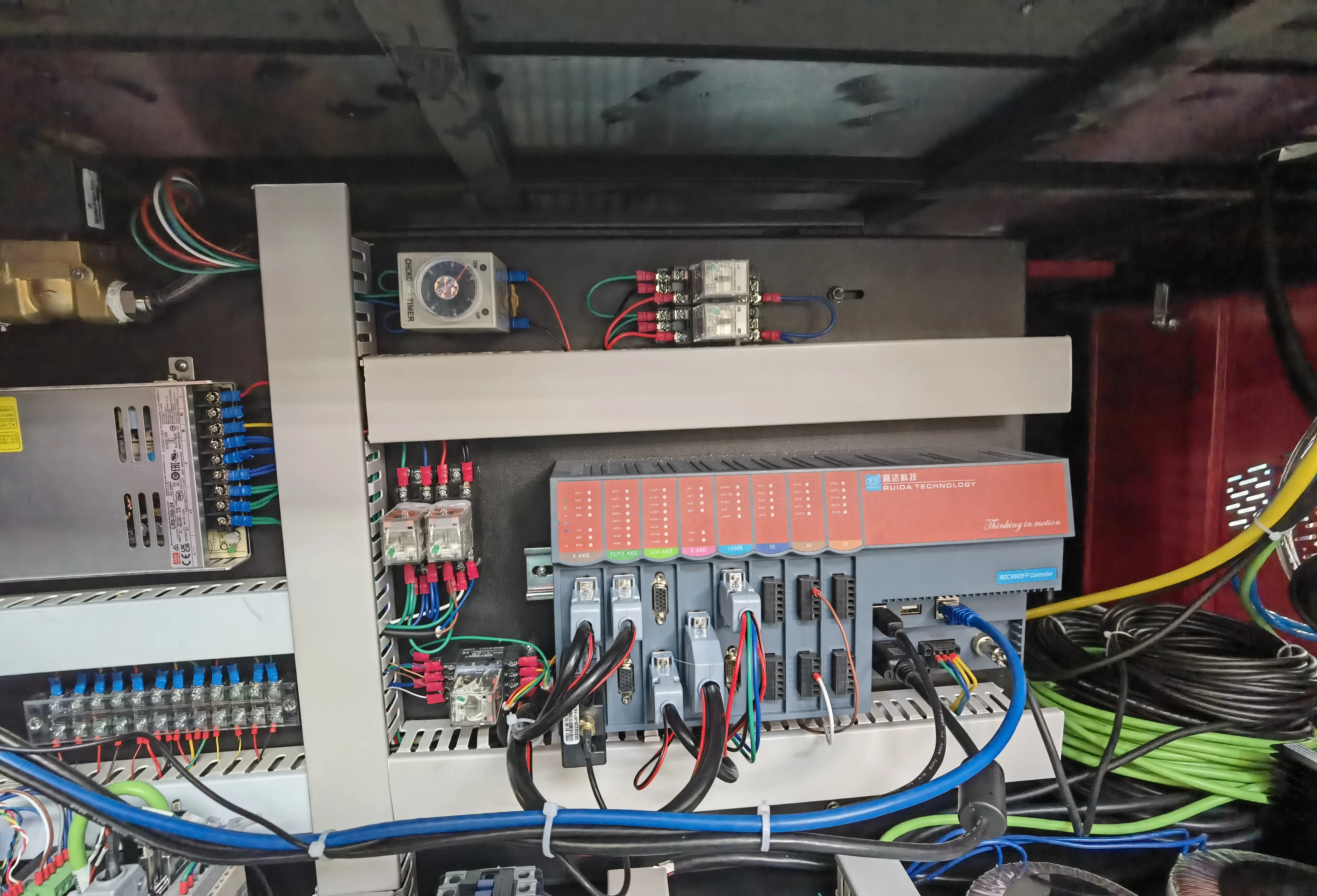 DSP FIBER Laser Cutting Controller RDC6563F  FG FP  for Fiber and Co2 Laser Can Work with Servo Step Motor Plate and Round Tube