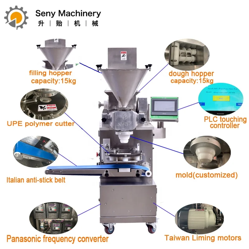 Automatic Small Encrusting Machine Mochi Ice Cream Rice Cake Making Machine