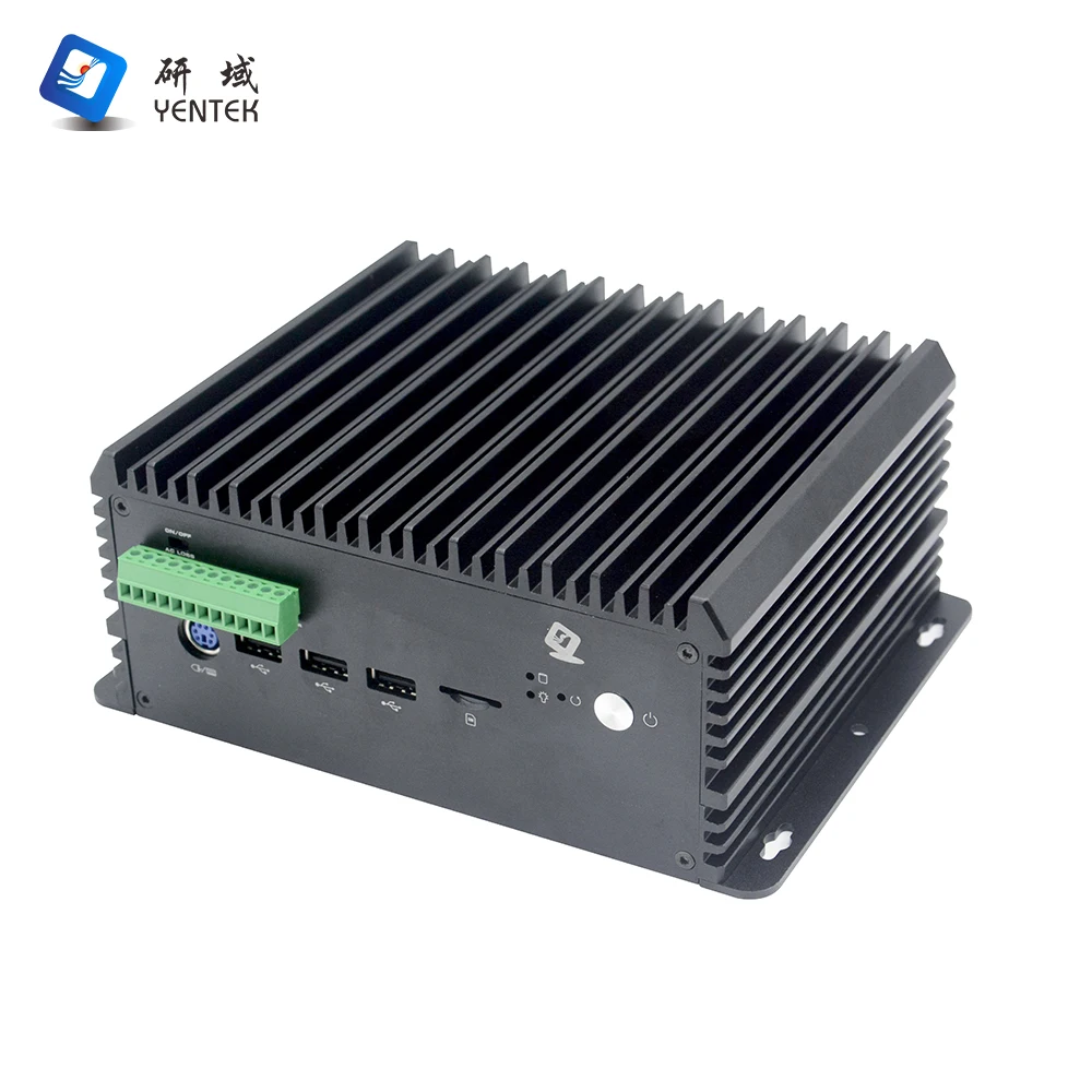 ПК встроенный intel i7 6-10th gen 2 DDR4 win10 linux ubuntu MSATA VGA HD LAN GPIO 6 RS232 485 DB9 COM безвентиляторный промышленный