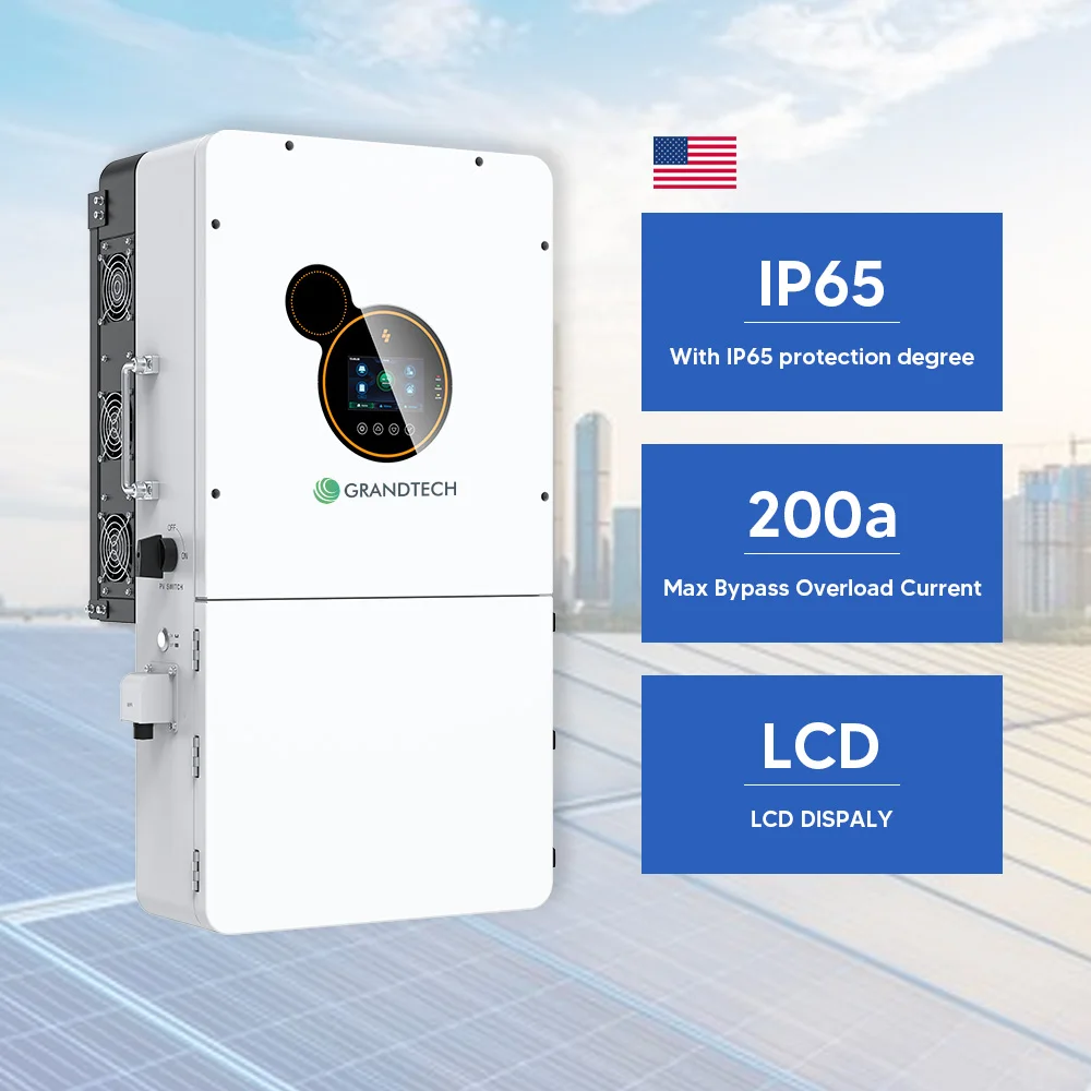 Inversores de 1 kW a 12 kW, de fase dividida, de 24 V y 48 V, de baja frecuencia, para energía solar, con batería y generador, cargador híbrido y funcionamiento aislado de la red