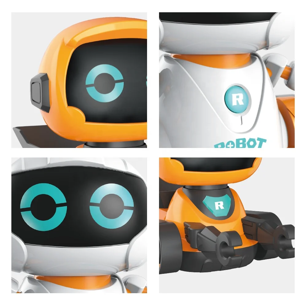 DIY Line Follower Robot Kids Toy Robots Technology Educational Inductive Robot Toy Trajectory Walk Function With Led Light