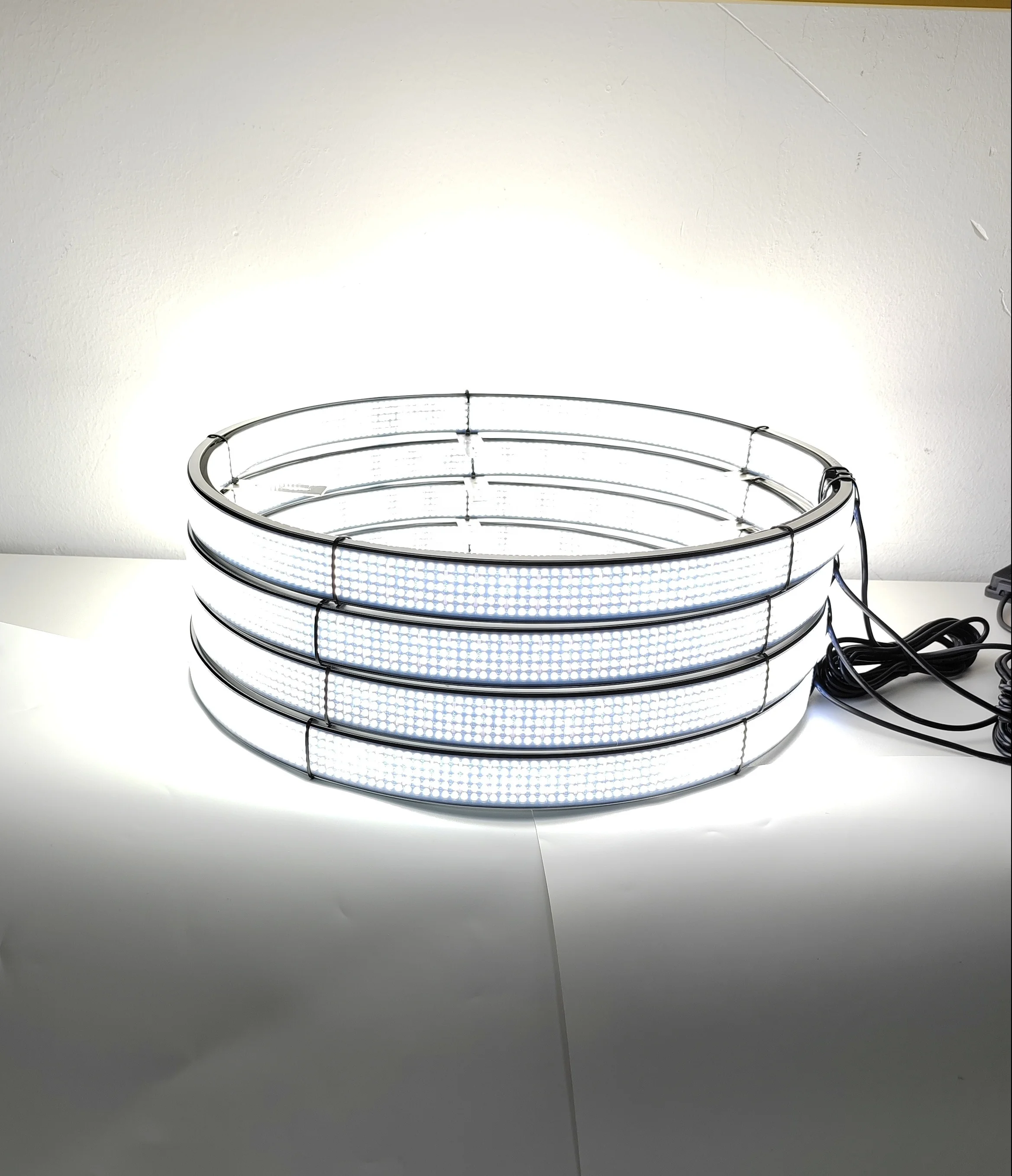 Kingshow 10 Row 5 Row Super Bright Wheel Light New Design Pure White Car Offroad Wheel Rim Accessory 12V Headlight