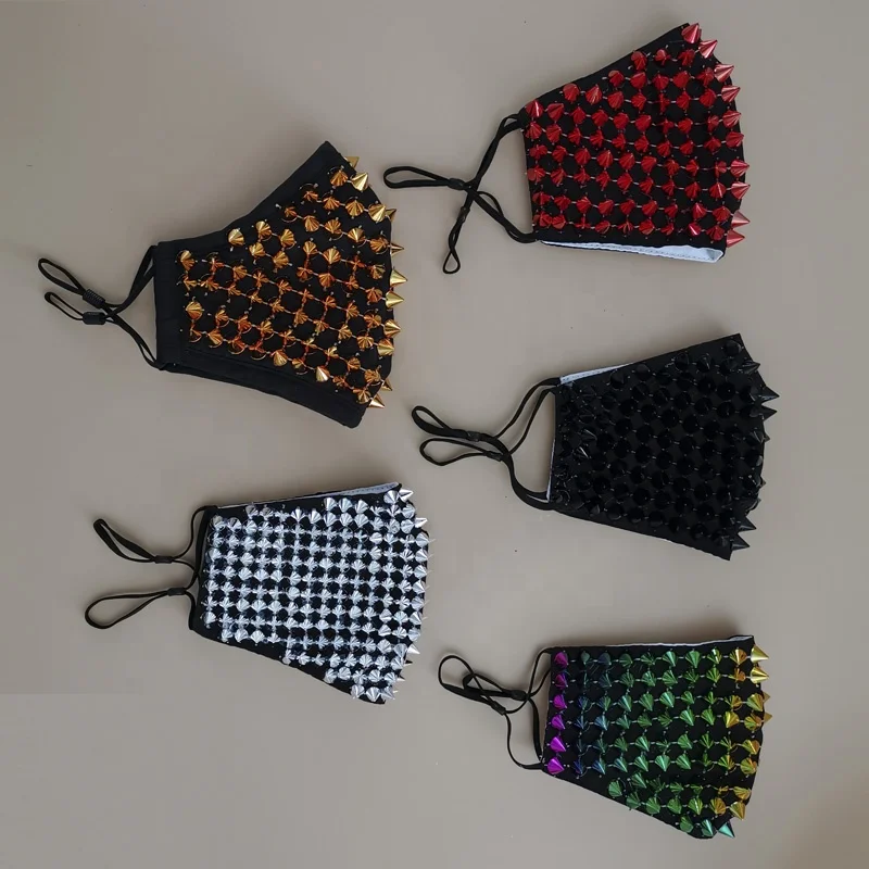 Оптовая продажа модная хлопчатобумажная ткань для Хэллоуина дизайнерские многоразовые сублимационные маски вечеринки с пользовательским