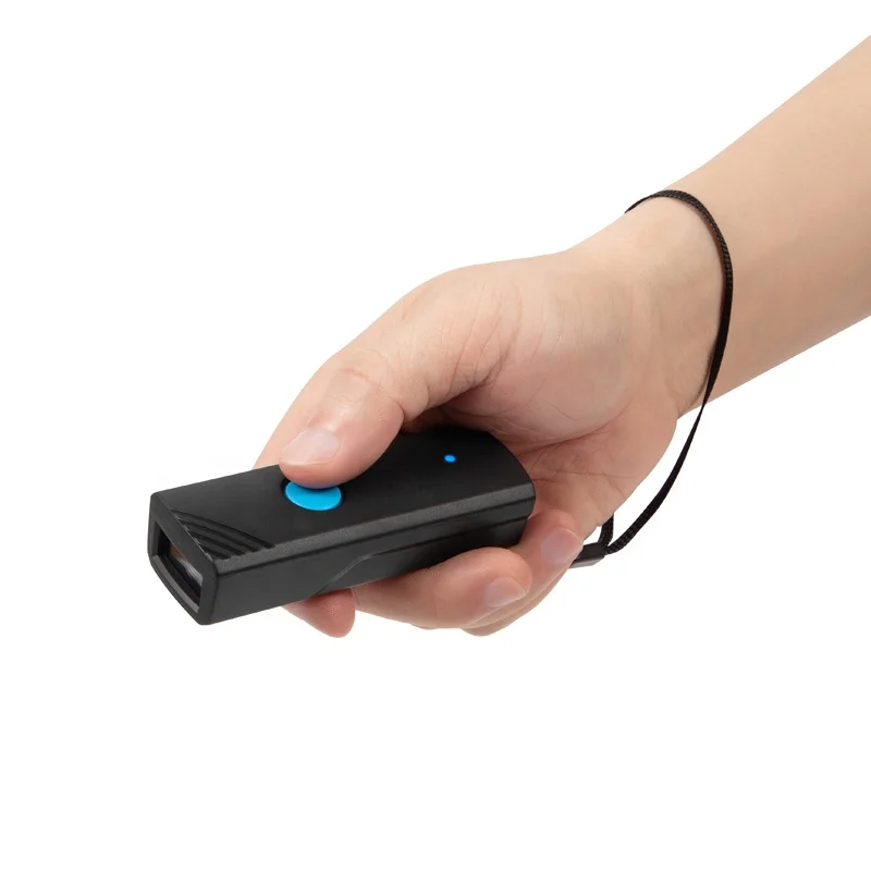 Factory Inventory Blue Tooth Barcode Scanner With Vibration Alert Wireless Barcode Reader With Memory