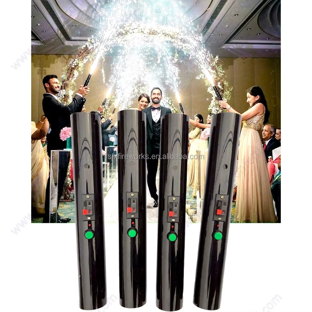 Remote Control Indoor Stage Fireworks Machine Hand Gun Firing Cold Pyro Iron Spark Sparkler for India Shooter