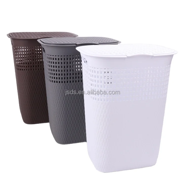 Fashion Plastic Dirty Clothes Basket for Home Bathroom Corner Laundry Basket Hamper Baskets