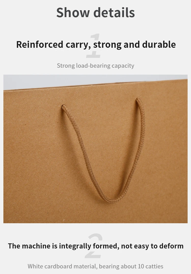 Customizable Paper Bag For Packaging With Handles And Is
