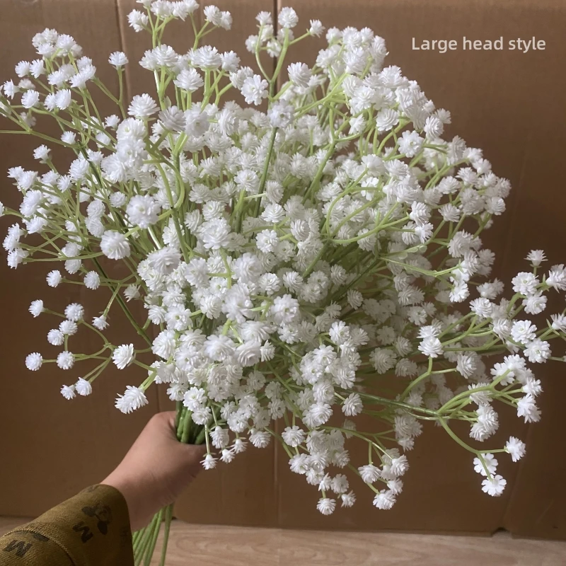 Babys Breath Artificial Flowers Bouquet Gypsophila Bulk Flower White