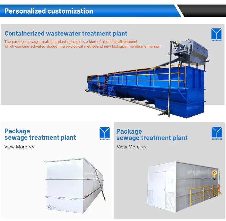 Mbbr Package Containerized Sewage Treatment Plant Recycling System For ...