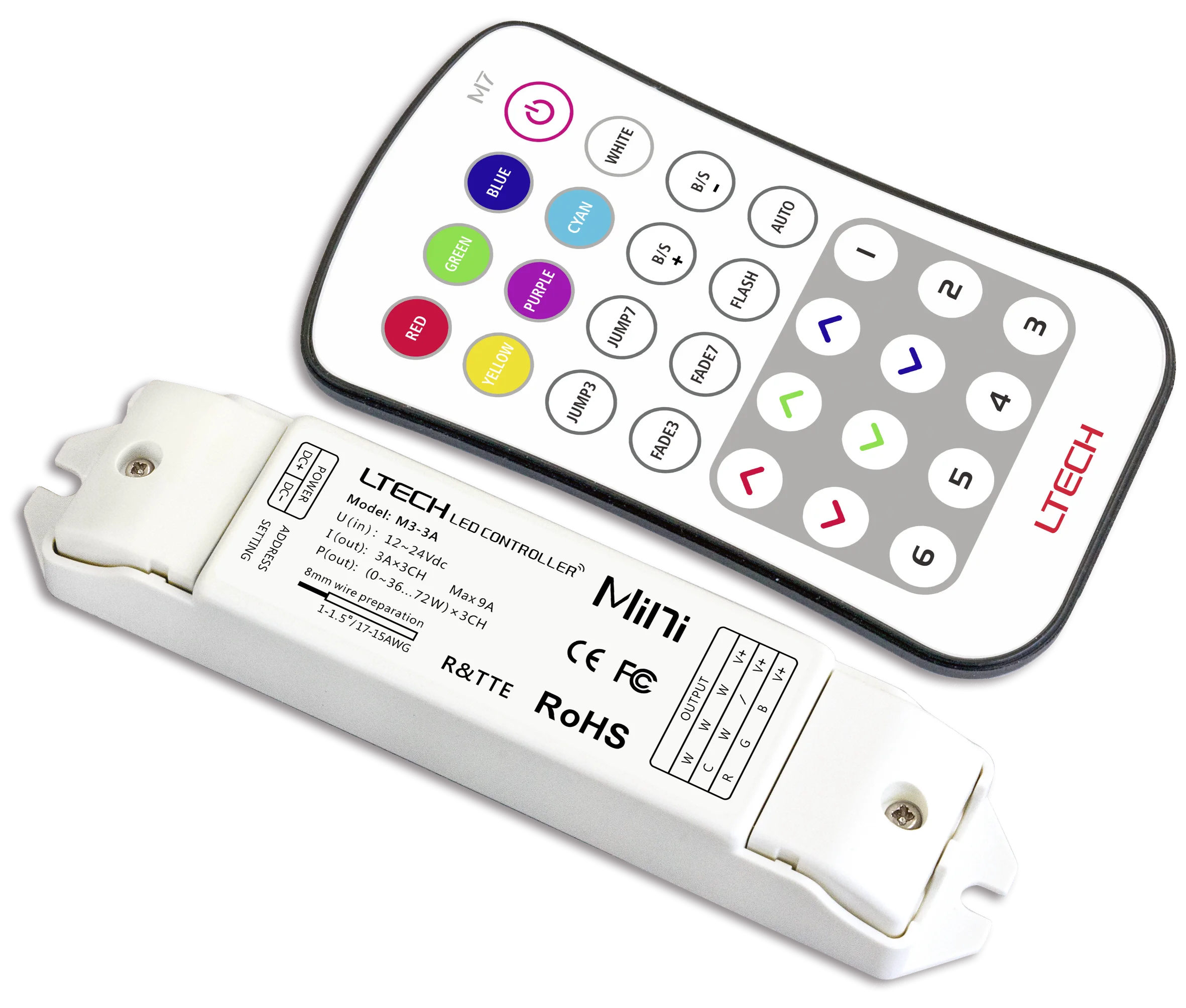 Ltech Mini Led Controller Wireless M Remote M A Receiver Light