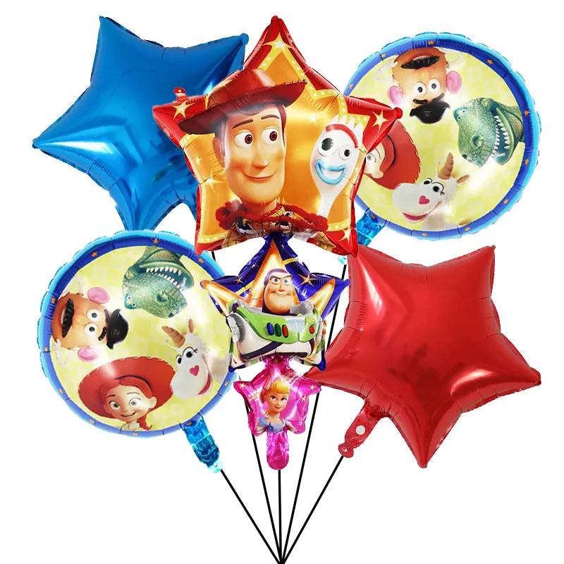 Cartoon Toy Story Woody Buzz Light Year Foil Balloons For Kids Air ...