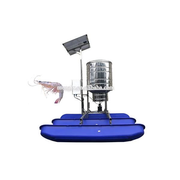 Автоматическая кормушка для креветочного пруда на солнечной батарее | Кормушка для домашних животных | Машина для забрасывания приманки с управлением через приложение