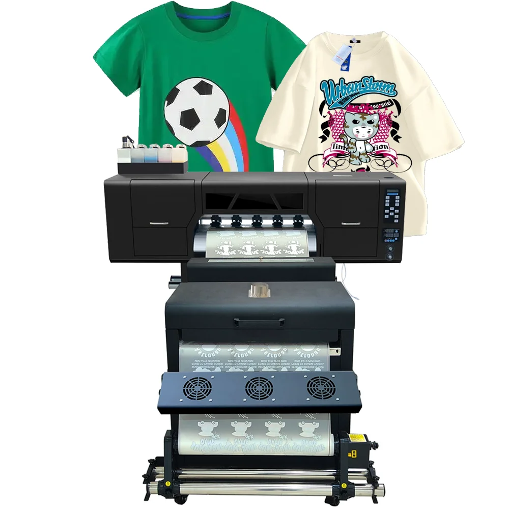 Factory Direct New 60cm Inkjet DTF Printer with 1 Year Warranty Full-Automatic Heat Transfer for T-Shirts and Fabric supplier