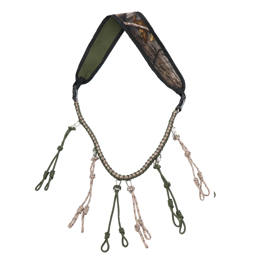 Новый 12 кольцевой охотничий шнурок тканый из Паракорда для вызова утки со съемными фиксаторами