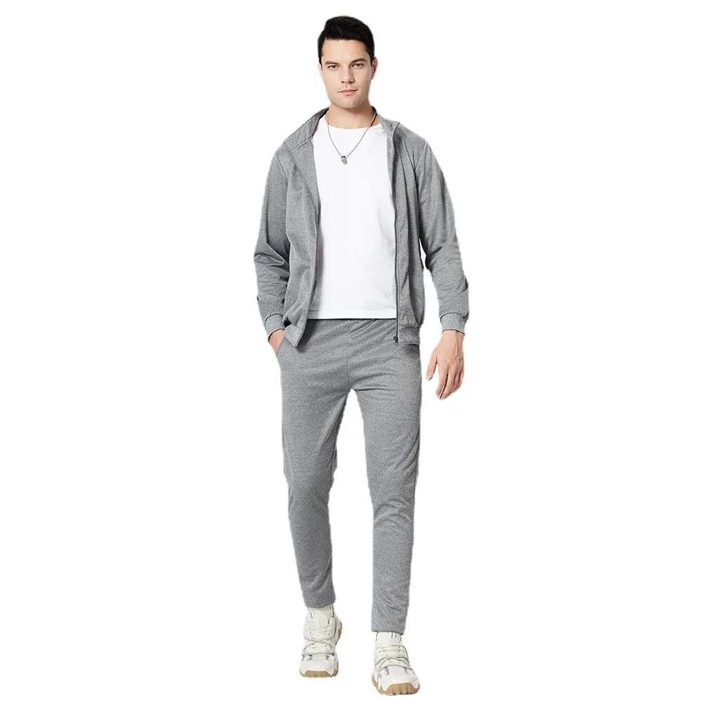 Men Light Grey Polyester Tracksuit, Size: Medium