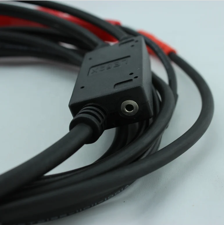 Cleqee P1018A 1M 4mm 5 colors Banana Plug to Alligator Clip Test Probe Lead