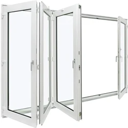 Aluminum Bi Fold windows Accordion Fold windows  Fold Storm windows