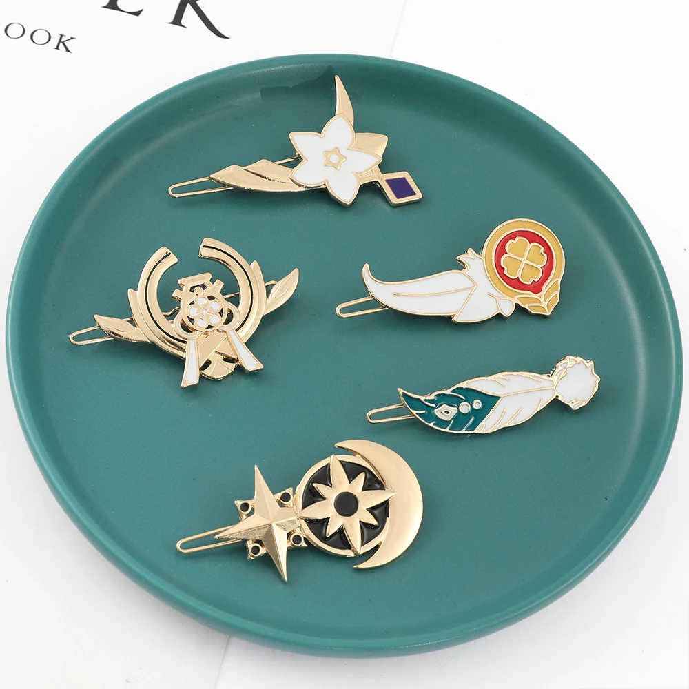 Корейские заколки в форме рыбьего хвоста значок глаза Бога женская заколка для волос из сплава