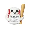 Holding a baseball bat tomydad 3