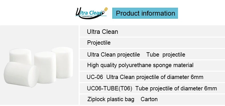 Ultra Clean Foam Projectiles Uc65 Uc70 Uc75 Uc80 Uc85 - Buy Hose ...