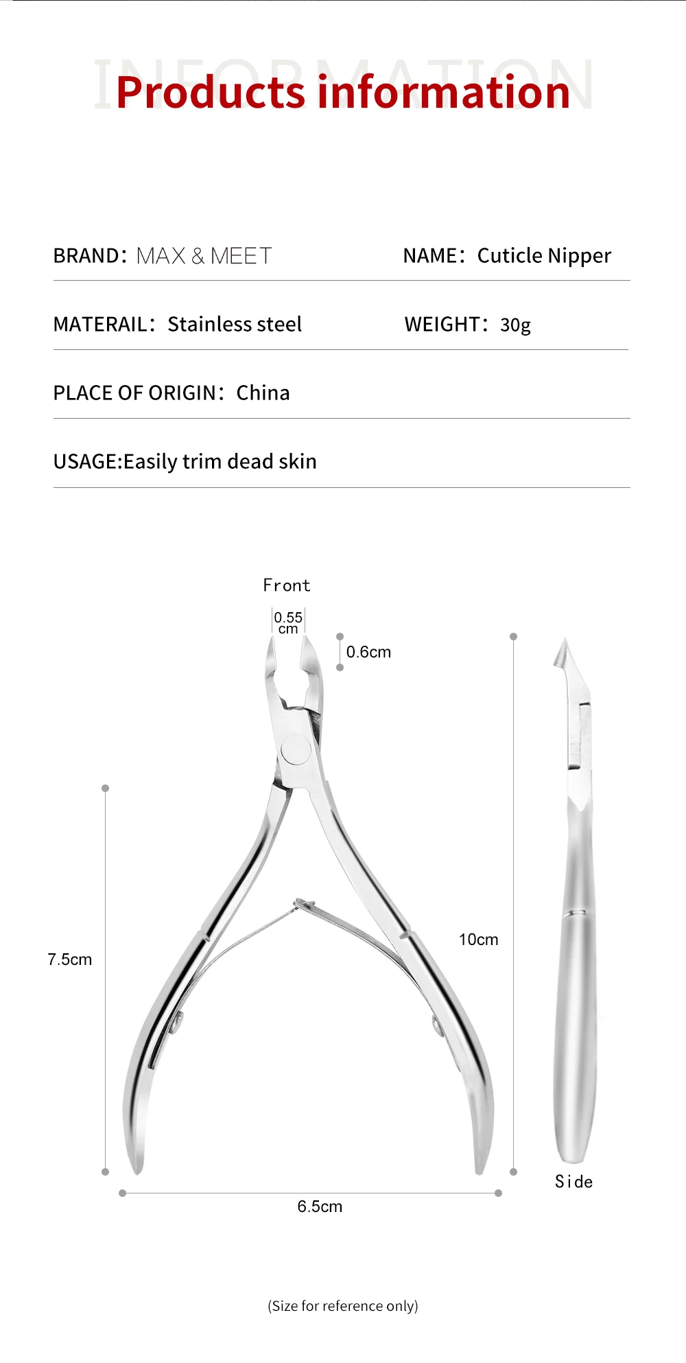 Fast Shipment Stainless Steel Professional Disposable Podiatry Ingrown