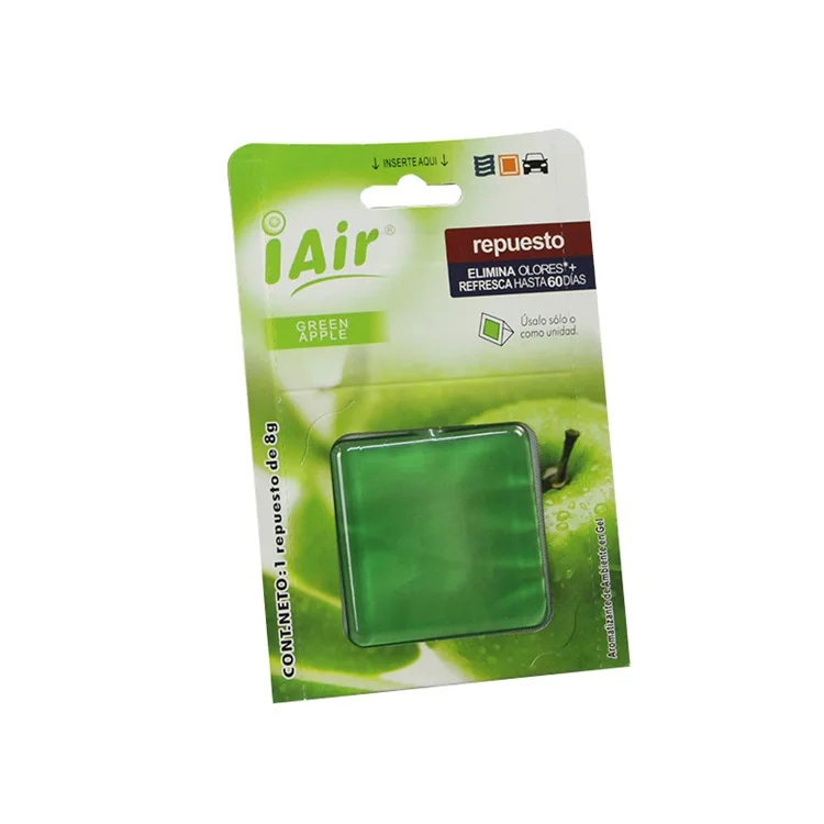Custom square Shape air Freshener Refill Breathable Membrane Perfume Car Scent Gel