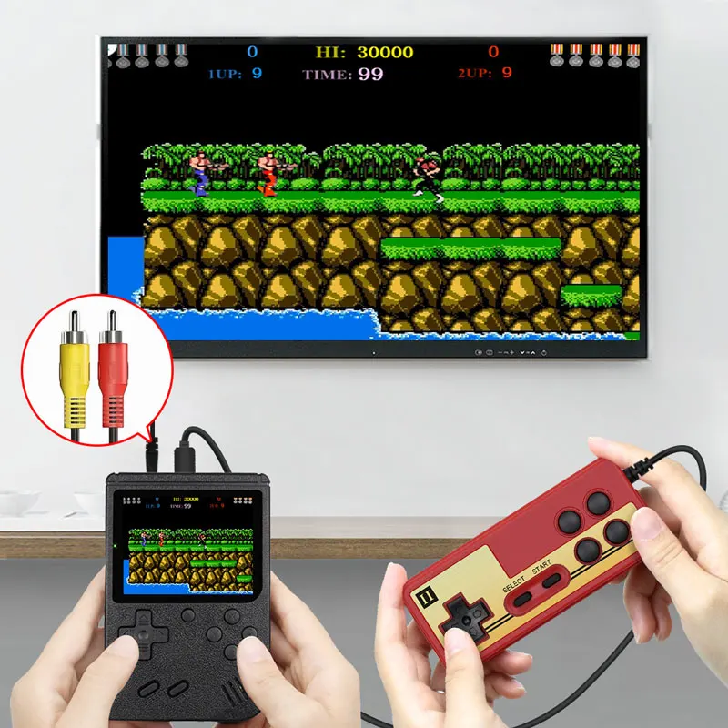 New Design 3.0 inch Handheld 400 in 1 Game console 8 Bit Retro Mini Pocket Gameboy USB for child gifts