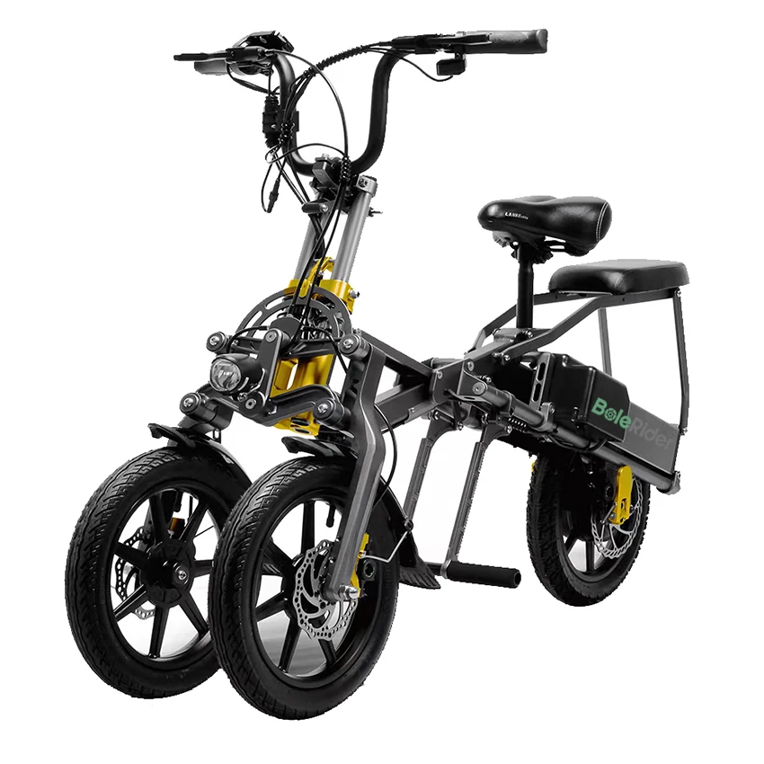 Bolerider Foldable Electric Bike 500w Dual Battery Trike