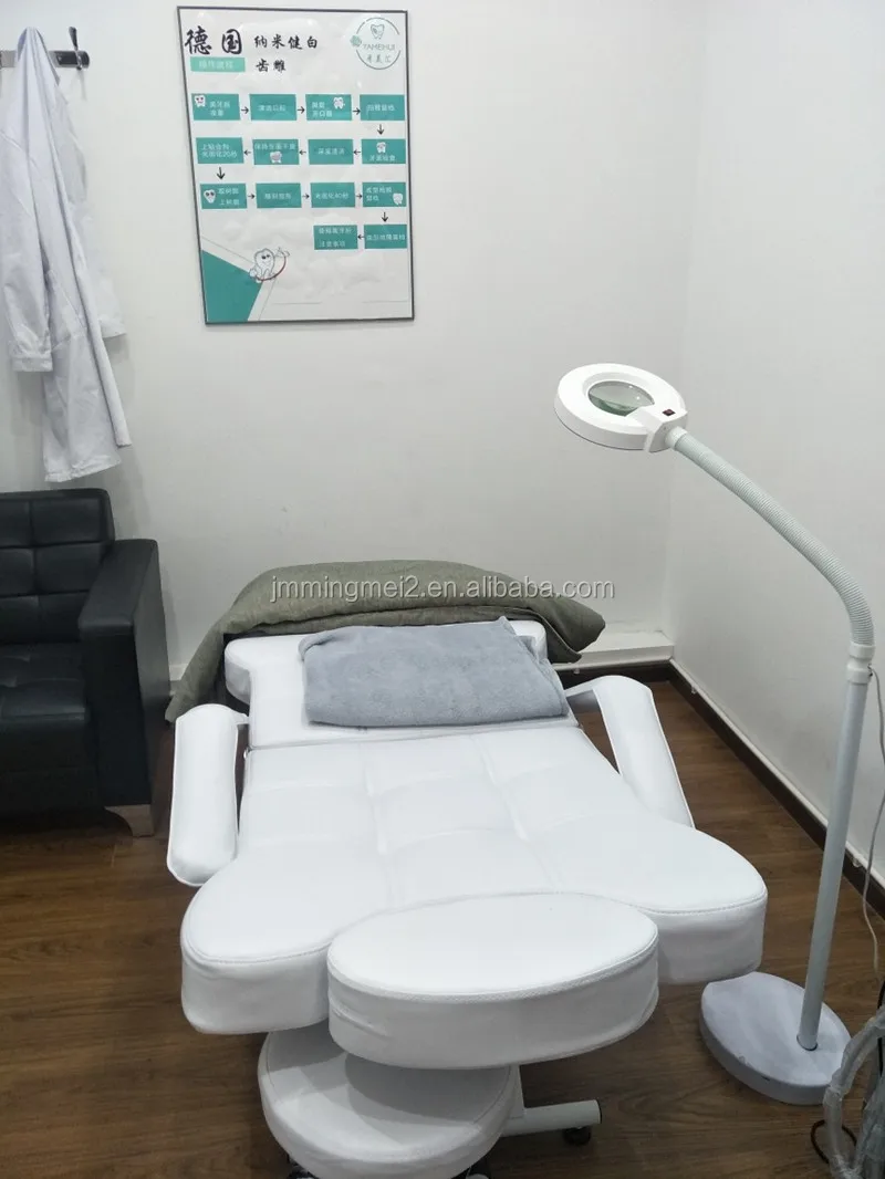 High Quality Modern Metal Frame Adjustable Beauty Salon Cosmetic Bed Massage Table Tattoo Chair PVC PU Leather High-Density Foam