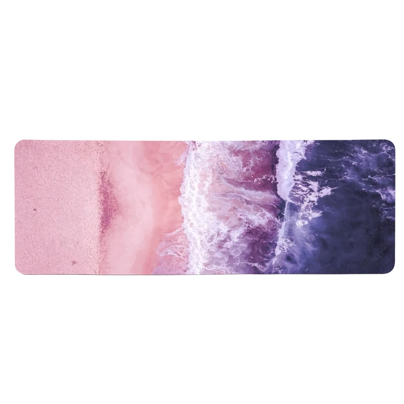 Микрофибра замша песчаный пляж дизайн фитнес фирменный Коврик для йоги индивидуальный логотип доступен Противоскользящий Прочный моющийся Водонепроницаемый