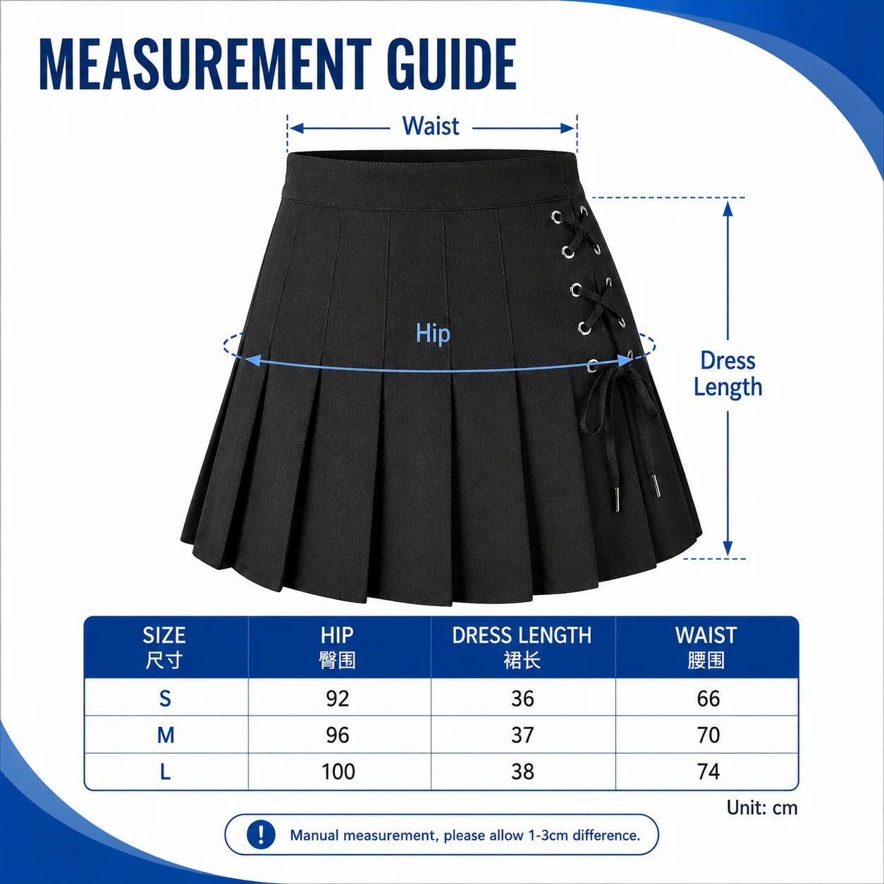 Size measurements