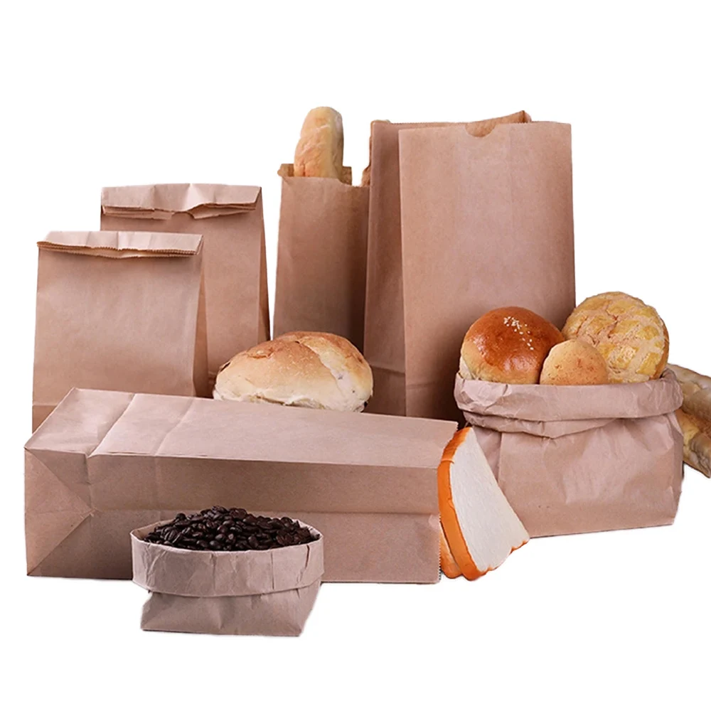 Glossy Paper Bag Printed Kraft Paper Food Bags Glassine Bags 140 X 140 Mm