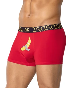 Custom Jacquard Fabric logo Cartoons Design Mens Breathable Boxers Casual Men's Cotton Printed Boxers Briefs