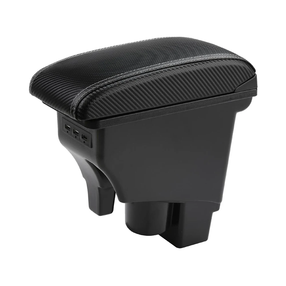 Multifunction Universal Various Models Car Central Control Leather Car Armrest Box with USB Port