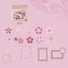 C Sombra de flor de cerezo rosa
