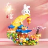 Guanghan immortal palace moonflower 1137-piece building blocks-c