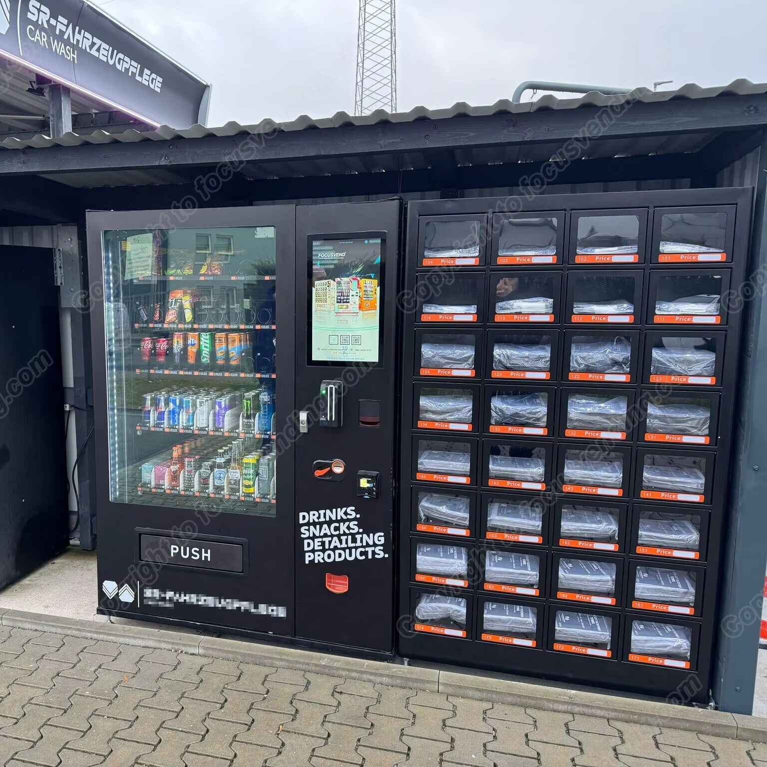 Focusvend Smart Retail Vending Machine Solution With Master Slave Locker - Buy Locker Vending Machinesmart Locker Vending Machinecombination Vending Machinemaster Slave Vending Machineretail Vending Solution Product on Alibaba.com