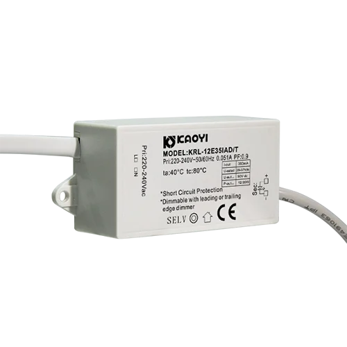 LED Driver 350mA 12W Constant Current Flickerfree LED Transformer Power Supply 