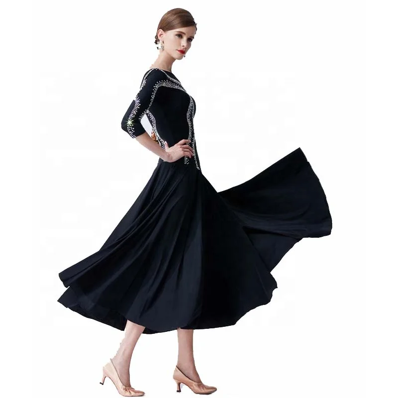 M-19315 International Standard Ballroom Training Dress Women Waltz ...