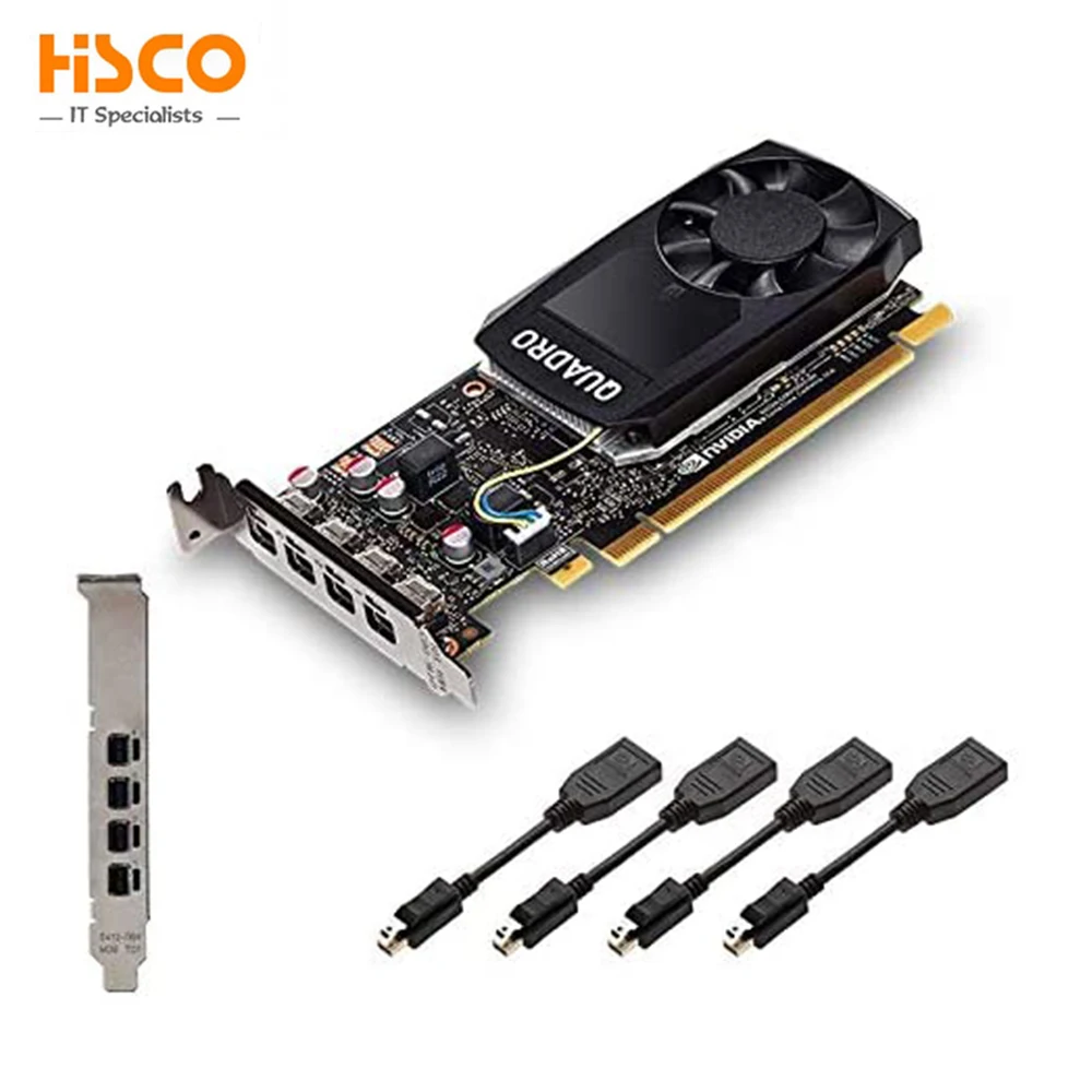 GPU Video Graphics Card Quadro P1000 4GB GDDR5 Low Profile 4 DP Mini