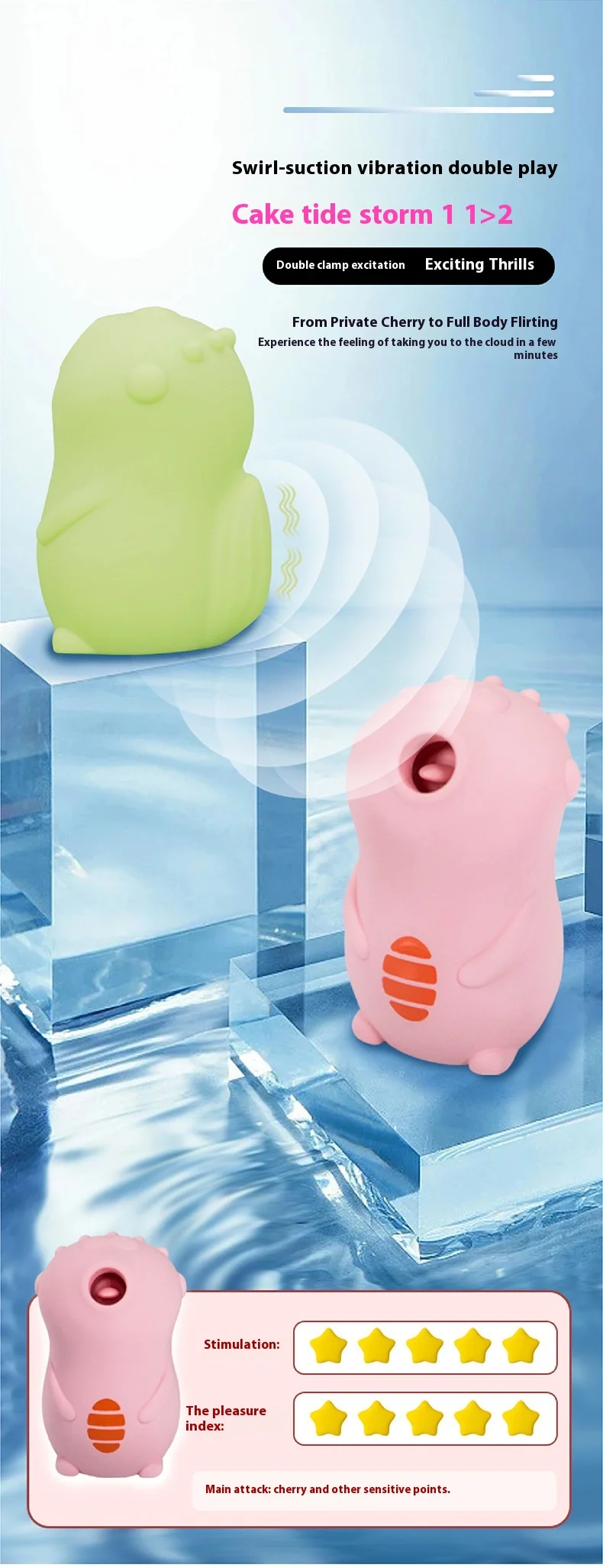 Portable nipple vibrator travel case packaging