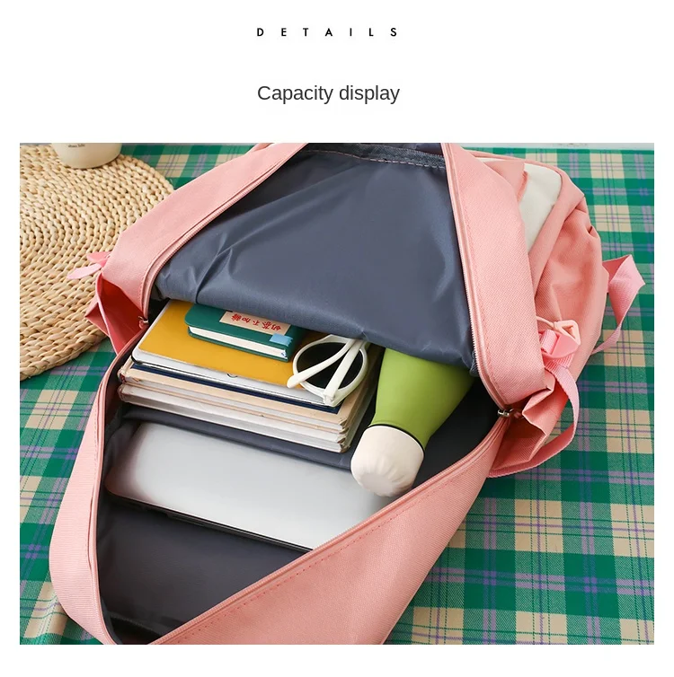 New Arrival School 5-Piece Set Stylish Anti-Theft Backpack