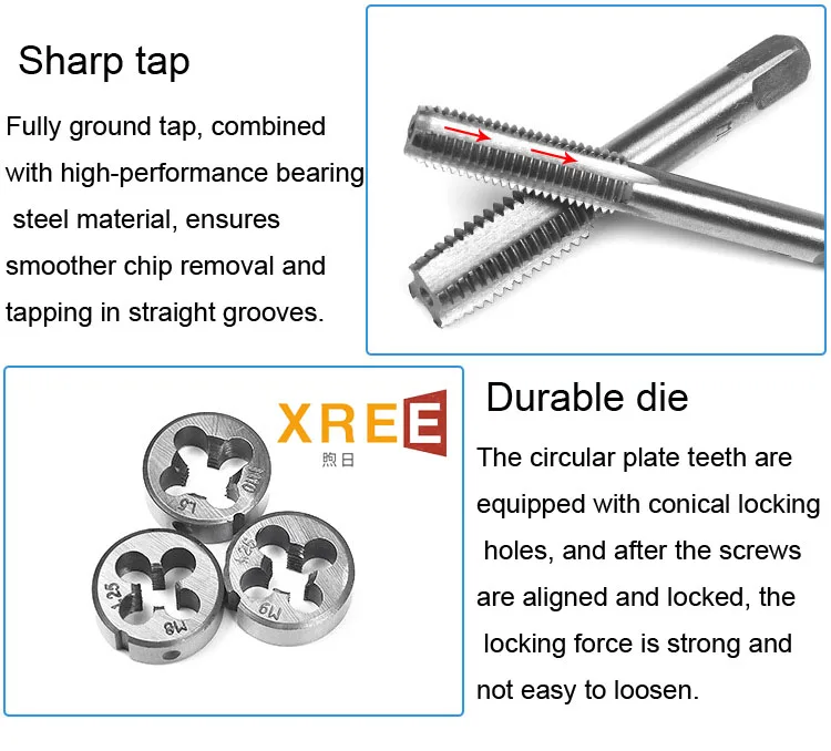 Tap Tooth Shape Screw Tap, Circular Plate and Tooth Set, Hardware Tool, Hand Tap Wrench ...