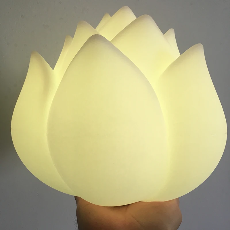 Desk led table lamp wireless charger lamp lotus flower shaped light 16 color with Remote Control  Mood Lamp led table light