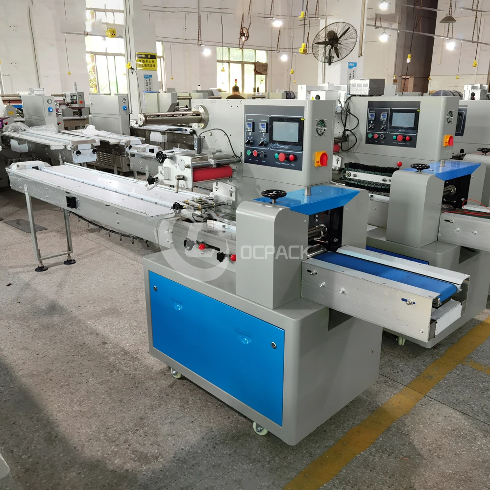 Automatic Feeding Flow Chocolate bar Fold Foil Chocolate Wrapping Machine