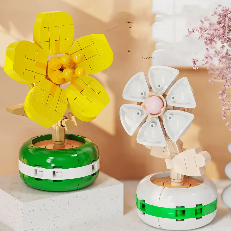 QIZHILE Q-Flower Blocks - DIY Building Blocks for Kids